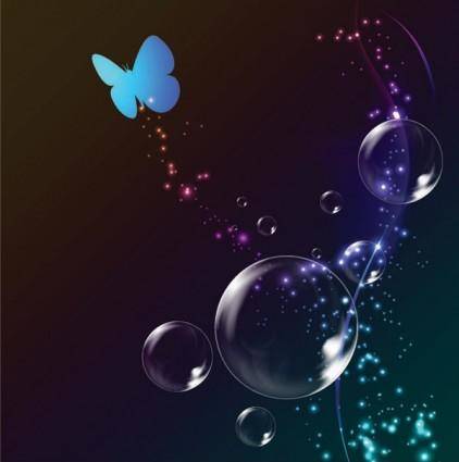 Colorful bubble background 02 vector