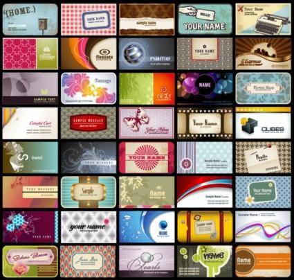 A variety of card background vector