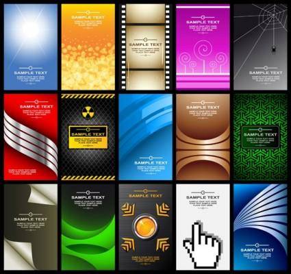 A variety of card background vector