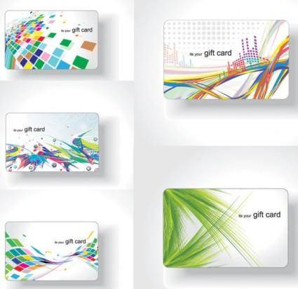 Colorful card background vector the trend