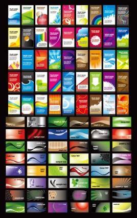 Name a variety of card background vector