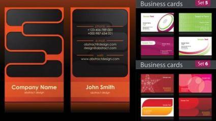 Simple business card background vector