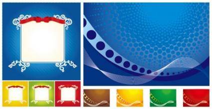 Lace ribbon dynamic lines of the background vector