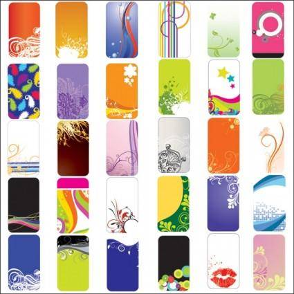 Practical elements of the card background vector