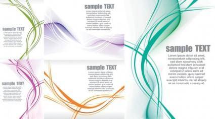 5 dynamic lines of the background vector
