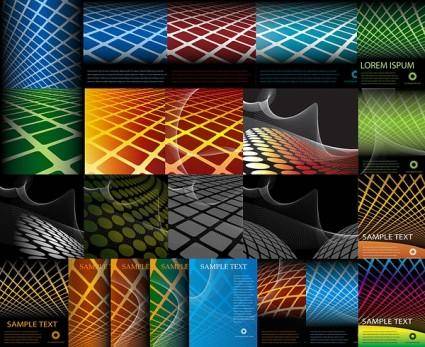 Variety of geometric vector background