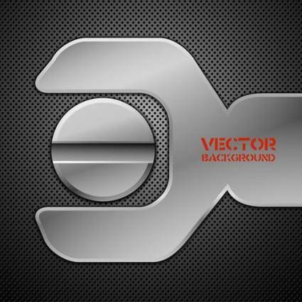 Vector background of 01 metallic
