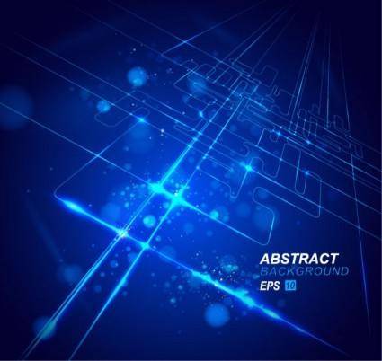 Dynamic technological background bright 02 vector