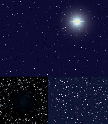 Starry background vector