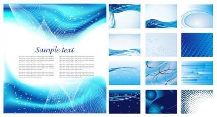 Dynamic blue background series vector