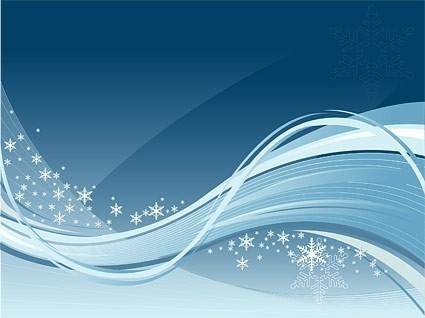 Dynamic winter vector background