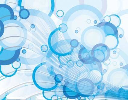 Dynamic bubble background vector