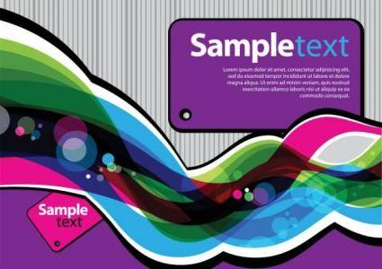 Colorful illustration background 01 vector