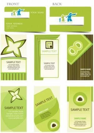 Green card background vector