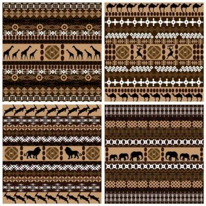 African graphic design background 01 vector