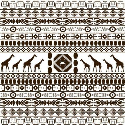 African graphic design background 03 vector