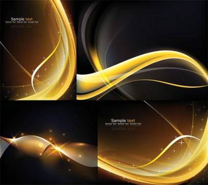 Cool dynamic light vector background