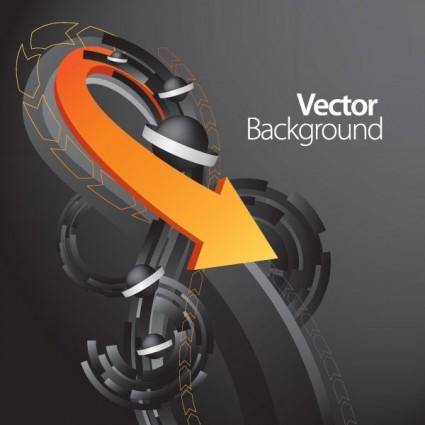 Vector dynamic background 5 arrow