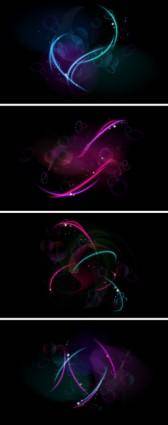 Gorgeous dynamic light background vector