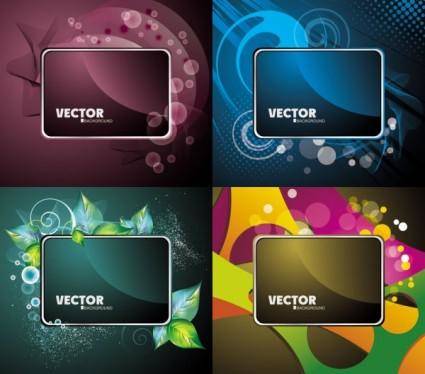 Gorgeous card background 03 vector