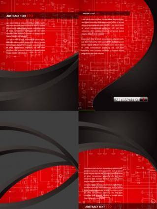 Red plate background vector