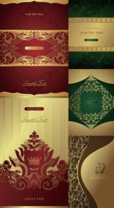 Classic european pattern background vector