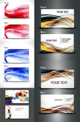 Dynamic lines of the card background vector