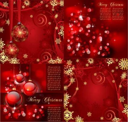 Gorgeous bright christmas background pattern vector
