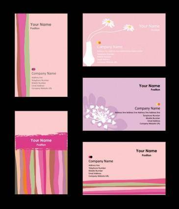 Pink card background vector