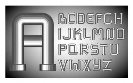 Different letters 01 vector