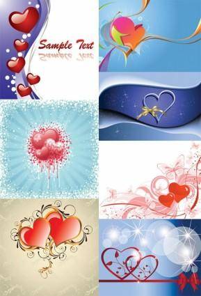 Valentine day heartshaped vector background