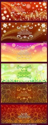 6 lovely shades of the background pattern vector