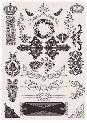 Exquisite decorative pattern background 03 vector
