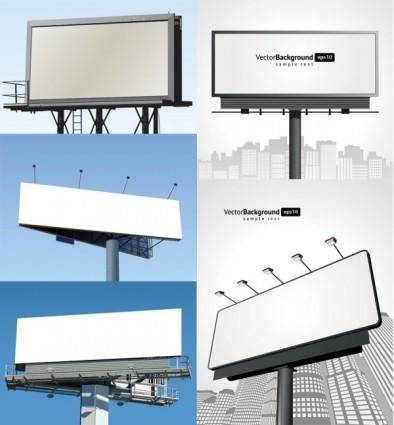 Blank billboard vector