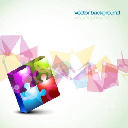 Colorful vector background 2 puzzles
