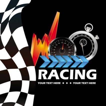 Racing theme background pattern 05 vector