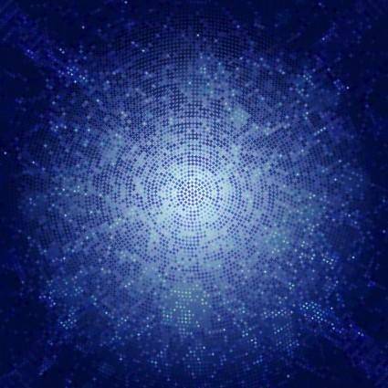 Vector Blue Mosaic Background