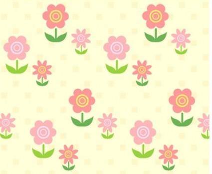 Lovely background series vector material 2