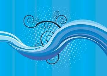 Blue waves vector background, beautiful vector background adobe illustrator ai, background illustrator