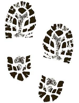 Boots shoes shoe print clip art