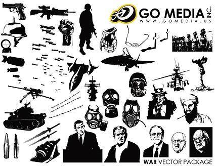 Go media produced vector war theme