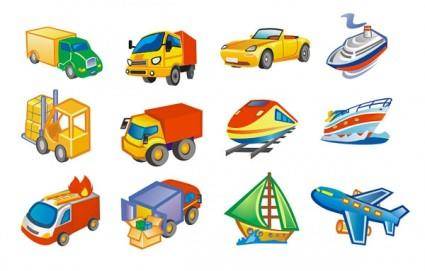 Cute style icon vector transport