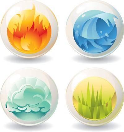 Nature icons vector