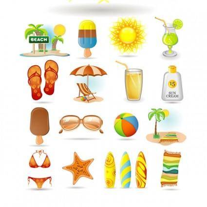 Summer icon vector