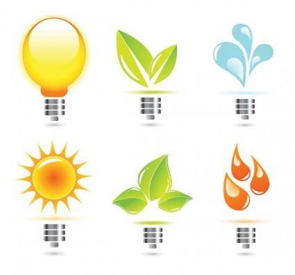 Creative light bulb icon vector