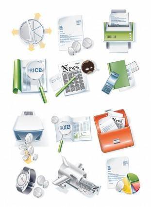 Construct a more complex business icon vector