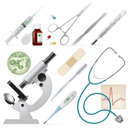 Medical supplies icon vector