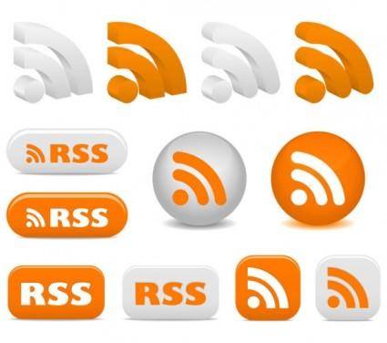 Rss feed icon vector