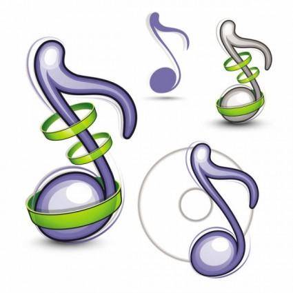 Music icon vector