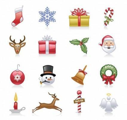 Christmas Icons Vector Set